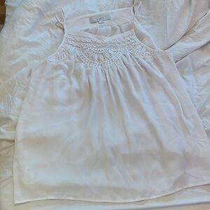 White Sleeveless top